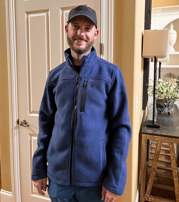 Jesse wearing jacket